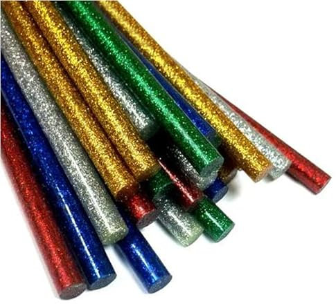 Colla Colorata Glitter per Pistola Incollatrice Diametro 8mm Conf. 6 Pz