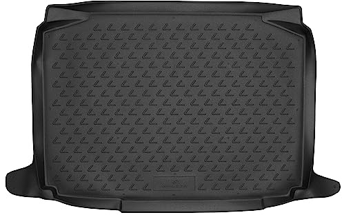 WALSER XTR Kofferraumwanne für Skoda Fabia 2 12/2006-12/2014, 100% passgenaue Antirutschmatte Auto, Gummimatte Auto, Kofferraum Schutzmatte, Anti Rutsch Matte Gummi, Auto Gummimatten