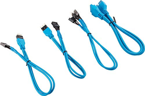 Corsair CC-8900247 30 cm Blue Premium Braided Sleeved Front Panel Extension Kit