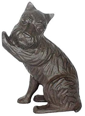 SportTent Cast Iron Door Stopper Decorative Dog Cat Mouse Doorstop (Dog)
