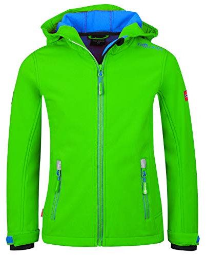 Trollkids Kids Trollfjord Jacket 140, Bright Green