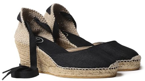 Espadrillas da Donna in Tessuto di Cotone - CALONGE - Nero, 40 EU