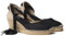 Espadrillas da Donna in Tessuto di Cotone - CALONGE - Nero, 40 EU
