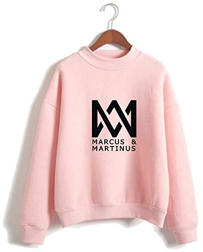 Marcus and Martinus Twin Brother Singer Unisex Rollkragenpullover Sweatshirt Warm Langarm Pullover Herbst Winter Warm Outerwear Fashion Drucken Muster Sweatshirt Casual Sweatjacke