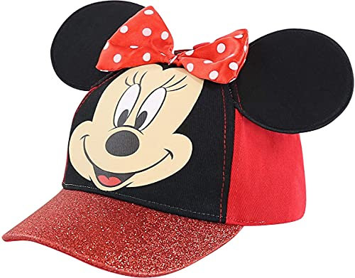 Disney Minnie Mouse Kids Hat, Toddler or Little Girls Baseball Cap Ages 2-8