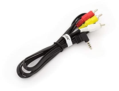 vhbw Audio Video AV Composite Kabel kompatibel mit Panasonic NV-GS1, NV-GS10, NV-GS11, NV-GS120, NV-GS140, NV-GS15 Kamera, Digitalkamera