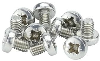 M4 (4mm x 8mm) Pozi Pan Head Machine Screws - A2 Grade Stainless Steel (Pack of 20)