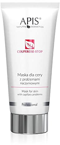 APIS COUPEROSE-STOP Maske für die Haut mit Couperoseproblemen mit Vitamin C, Kiwi, Zitrone, Hundrose, Ginko | Linderung der empfindlichen Couperose-Haut | 200 ml