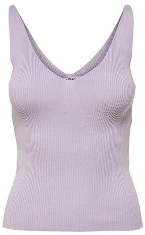 JDY Damen JDYNANNA S/L KNT NOOS Top, Pastel Lilac, S