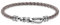 THOMAS SABO Unisex Lederarmband grau 925 Sterling Silber geschwärzt Leder A2012-682-5