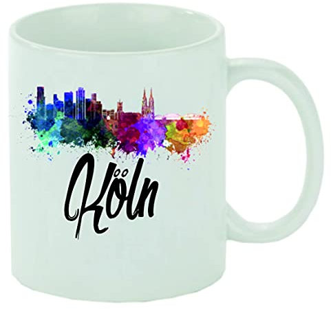 Kaffeebecher Köln Kaffeetasse mit Motiv, Tasse mit Druck, auch individuell mit Spruch, Foto, Wunschtext, Wunschname