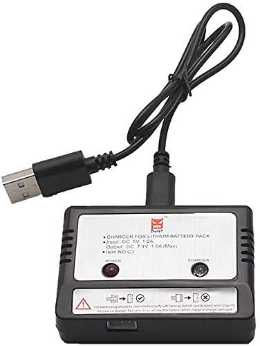 YUNIQUE DEUTSHLAND 1 Stück Balance-Ladegerät USB Original für Lithium-Akku 7,4 V 1800 mAh für MJX B5W Bug 5W RC Drohne