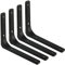 Sayayo Shelf Bracket Corner Brace Angle Bracket Shelf Support Wall Hanging 300mm*250mm, Metal Matte Black Finished, 4 Pcs, EJR300B-4P