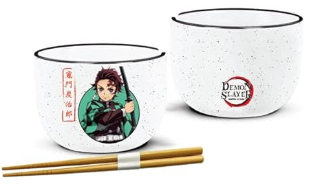 Just Funky Demon Slayer Ramen Bowl and Chopsticks