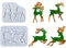 2 Pezzi Moldes Navidad Moldes De Resina De Navidad En Forma De Alce, Moldes De Silicona De Navidad Para Decoración De árbol De Navidad, Moldes De Resina Epoxi Moldes Silicona Navidad Con Forma Alce