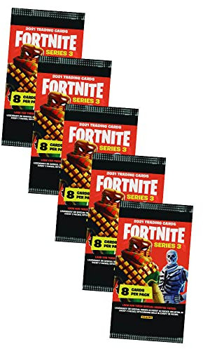 Panini Fortnite Karten Serie 3 Trading Cards - Sammelkarten (5 Booster)