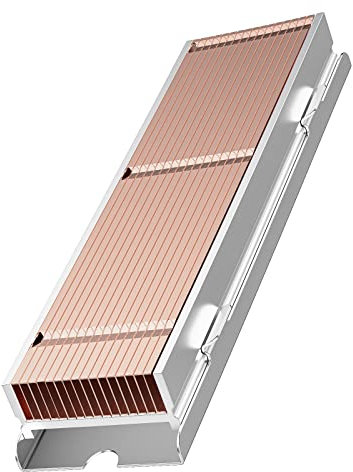 M.2 SSD Kühlkörper, ORICO M2 Kühler aus Aluminium Kupfer Werkzeugfrei Heatsink Kompatibel für M.2 PCIe NVMe SATA 2280 SSD (M2HS1)