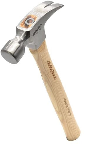 Big Horn 15126 10 Oz Claw Hammer with Hickory Straight Handle