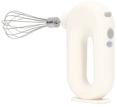 TOPINCN Batteur à Main électrique, Fouet électrique Rechargeable par USB Batteur à Main sans Fil 4 Réglages de Niveau Batteur à Oeufs électrique Mousseur à Lait Portatif Mousseur à Main (Blanc)