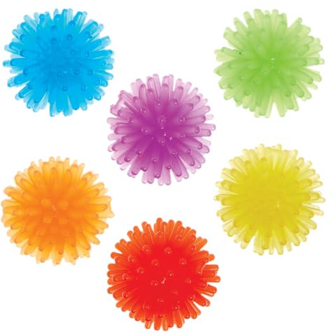 Baker Ross FX769 Regenbogen Igelbälle - 12er-Pack, bunte Stachelbälle, Partybeutel Füller für Kinder