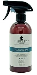 Huebeli Stud Glanzspray, Schweif- & Mähnenspray, Pflege, seidiger Glanz + optimale Kämmbarkeit von Schweif+Mähne, Frei von Parabenen und Silikonen, ohne Mikroplastik.