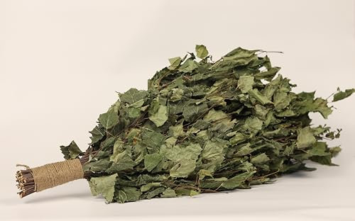 ECOWOODDECOR Balai de sauna en bouleau - Expérience de sauna authentique avec parfum naturel
