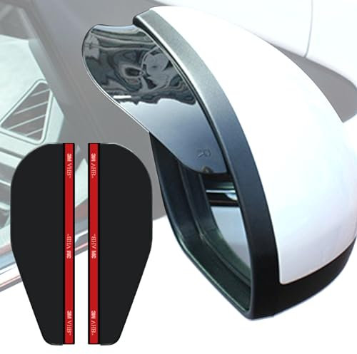 2 Stück Rückspiegel Regenblende, Kompatibel für BMW 1er F20 2012-2016 2017 2018, Auto Zubehör Seitenspiegel Schwarz Aufkleber Regen Augenbraue,A Black