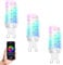 FECONN G9 Smart Bulb, Colour Changing Wi-Fi G9 Smart LED Bulbs with Music Sync, Compatible with Alexa, Google Home and Smart Life App, Dimmable, 3pack