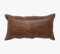 Kissenbezug aus echtem Leder, SBL SOUTH BEACH LEATHER, für Lenden-Überwurf, Couchkissen, modernes Bauernhaus, dekorativ, dick und weich, Antikbraun, 40,6 x 61 cm, 1 Stück, Einfarbig, Braun