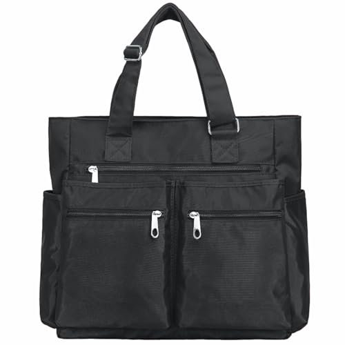 VOLGANIK ROCK Arbeitstasche Damen Nylon Laptoptasche Damen 15.6 zoll Handtasche Damen Gross Wasserabweisend Schltertasche Damen Arbeitstasche Damen
