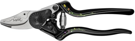 FELCO 6 Ed. Stéphane Marie Einhand Gartenschere (Baumschere für mittelgroße Hände, Länge 195 mm, Rebschere mit spitz zulaufendem Schneidkopf, Griff aus Aluminium)