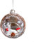 EpheyFIF Glas-Weihnachtskugeln, 9 cm, transparente Weihnachtskugeln, kleiner Anhänger, Szenenkugel Weihnachtsschmuck (A)