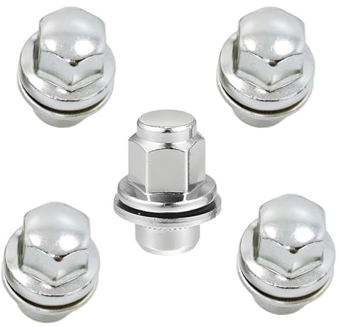 Wjelet 5 Pcs Wheel Nuts Set M12 x 1.5 Wheel Lug Nuts for J-aguar F-Type S-Type X-Type XF Series XJ X350/X351/X358 XK/XKR Series