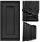 DECCART - Wandpaneele 100x50 cm - Panel wand - Paneele - Wandverkleidung Innen Deckenverkleidung Wandplatten aus Polystyrol 3d Wall Panels - Boazeriemuster XL Schwarz - 20 Stück (10 m²)