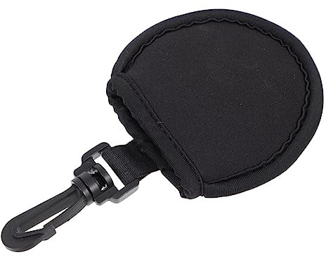 BESPORTBLE Golf Ball Protective Cover Black Soft Material Wiping Bag for Golfing Cleaning Tool Protect Golf Balls during Travel