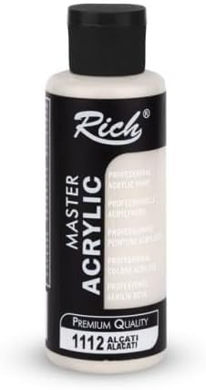 Rich Master Acrylic 120cc Alacati – Wasserbasierte, professionelle Acrylfarbe, halbmatte Oberfläche, ideal für Künstler, Handwerker und DIY-Projekte, hohe Deckkraft, geeignet für harte Oberflächen