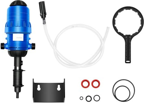 Injecteur d'engrais proportionnel - Pompe doseuse à eau - Distributeur d'engrais 0,4 à 4 % - Pour agriculture, jardin, abri de jardin, élevage de bétail