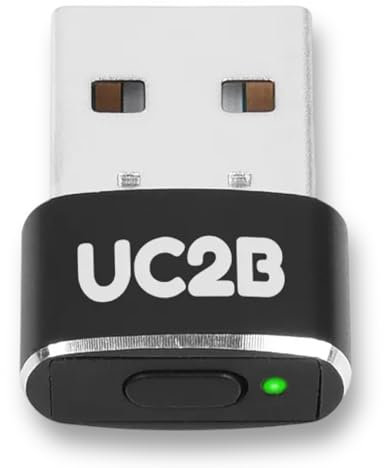 USB Mover Jiggler Undetectable – Automatic Mouse Wiggler for Computer Mouse with 3 Modes, No Driver Needed, Works with PC, MAC, Chromebook etc. – Keep Active on Teams, Zoom (USB)