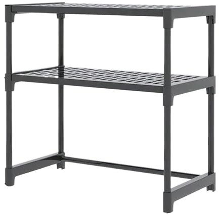 Rack de four à micro-ondes extensible - Établissement de plan de travail de cuisine extensible | Étagère de comptoir de cuisine | Étagères de l'organisateur d'électroménager multifonctionnel pour