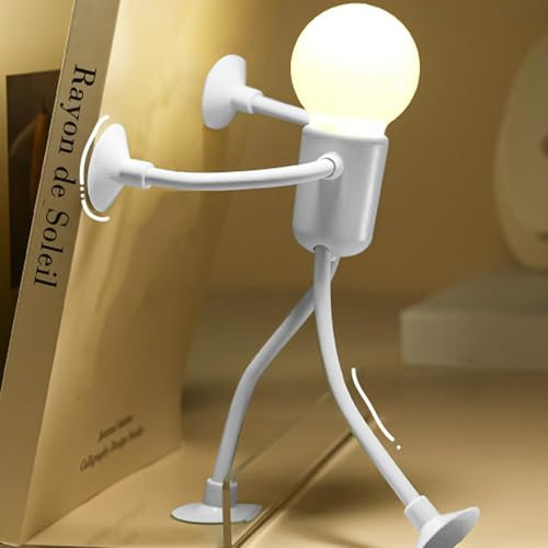 Nhujevkom Funny Sportsman LED Night Light Changeable Shape Night Light, Shape Lights with Suction Cup Funny Sportsman,Bedside Lamp Kids Lights Bedroom Decor Lamp