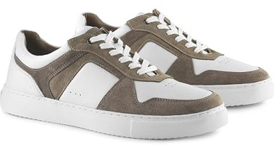 Silver Street London Trentham Mens Trainers Premium Leather Classic Casual Shoes Extra Padded Comfort Sneakers for Men