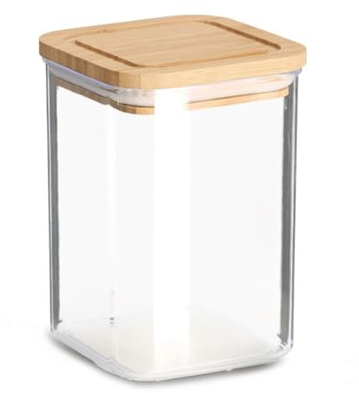 Vorratsdose m. Bambusdeckel, 800 ml, Kunststoff