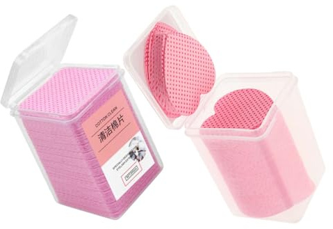 Baluue 400 Blatt Fusselfreie Nagelreinigungspads Nagellackentferner Wattepads mit Hoher Saugfähigkeit für Schnelles Sicheres Entfernen von Nagellack und Kleber für Unterwegs und