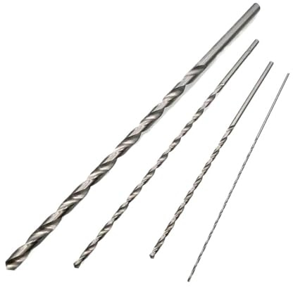 1/5pcsDiameter 2-6mm Length160/200/250/300mm Extra Long HSS Drill Bit Holesaw Hole Saw Cutter Drilling Kit For Wood Steel Metal Alloy(3mm x 300mm (5 Pcs))