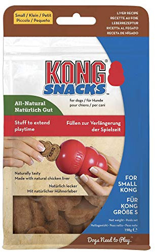 KONG Snacks - Natürliche Hundekekse - Mit Hühnerleber Geschmack - Für Kleine bis Mittelgroße KONG-Spielzeuge