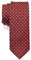 Retreez Corbata de microfibra fina con lunares de época tricolor para hombres Rojo burdeos