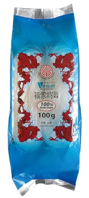 DIAMOND Glasnudeln, lange Glasnudeln aus Mungobohnenstärke, von Natur aus vegan und glutenfrei - 1 x 100 g