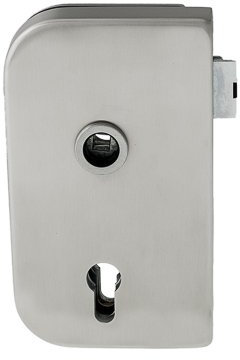 Officebeschlag E Vers. 1 PZ, Edelstahl matt, Klasse 3, Profilzylinder (DIN-Richtung: Links)