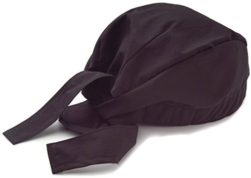 Chef Tie Back Cap - Schwarz - Einheitsgröße