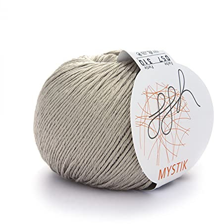 ggh Mystik - Baumwolle und Viskose Mischung mit Glanzeffekt - Wolle zum Stricken oder Häkeln - Farbe 057 - Karton